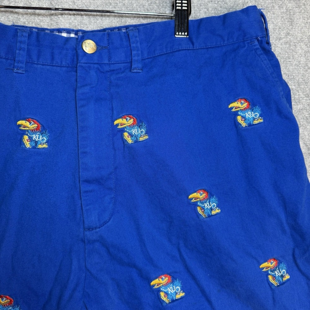 Kansas Jayhawks Pennington & Bailes Shorts Mens Size 40 Allover Embroidered
